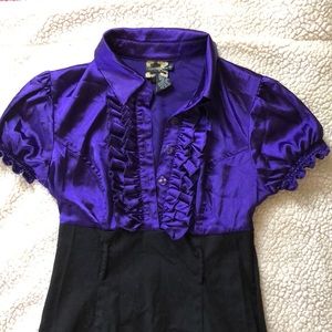 Purple business dress